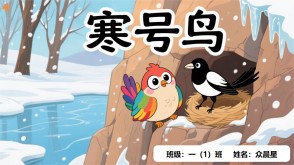 9-000125   《寒号鸟》朗诵表演PPT模板
