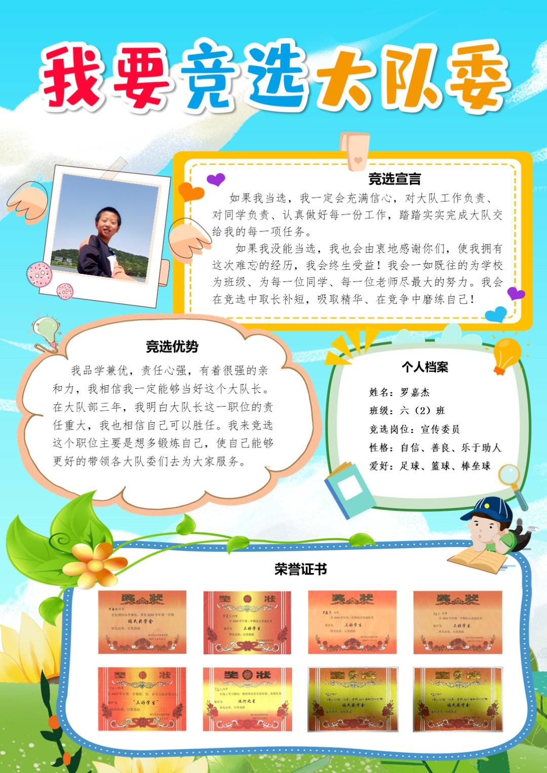 5-00015 竞选海报竖版A3A4