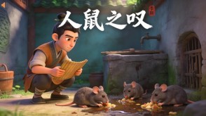 成语故事A-0064   《人鼠之叹》成语故事PPT模板