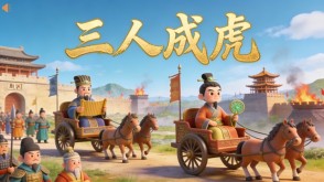 成语故事A-0070   《三人成虎》成语故事PPT模板