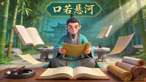 A-0074   《口若悬河》成语故事PPT模板