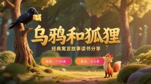 读书分享L-0219  《乌鸦和狐狸》读书分享PPT模板