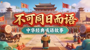 A-0087   《不可同日而语》成语故事PPT模板