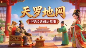 A-0089   《天罗地网》成语故事PPT模板