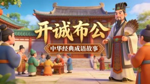 A-0090   《开诚布公》成语故事PPT模板