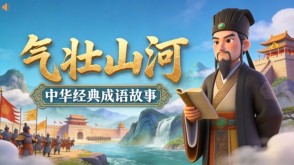 A-0096   《气壮山河》成语故事PPT模板