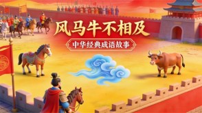 A-0100   《风马牛不相及》成语故事PPT模板