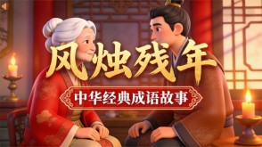 A-0101   《风烛残年》成语故事PPT模板