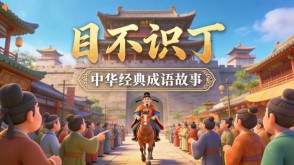 A-0113   《目不识丁》成语故事PPT模板