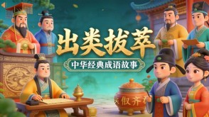 A-0115   《出类拔萃》成语故事PPT模板