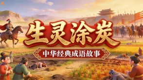 A-0119   《生灵涂炭》成语故事PPT模板