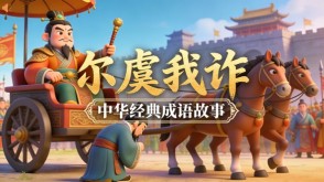 A-0122   《尔虞我诈》成语故事PPT模板