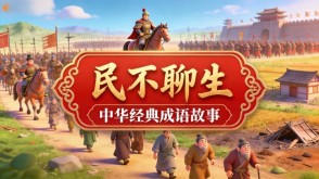 A-0123   《民不聊生》成语故事PPT模板