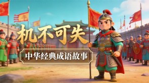 A-0127   《机不可失》成语故事PPT模板