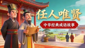 A-0133   《任人唯贤》成语故事PPT模板