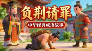 A-0136   《负荆请罪》成语故事PPT模板