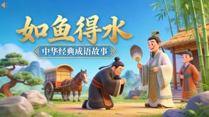 A-0143   《如鱼得水》成语故事PPT模板