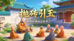 A-0148   《抛砖引玉》成语故事PPT模板