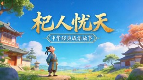 A-0149   《杞人忧天》成语故事PPT模板