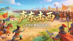 A-0150   《声东击西》成语故事PPT模板