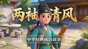 A-0151   《两袖清风》成语故事PPT模板