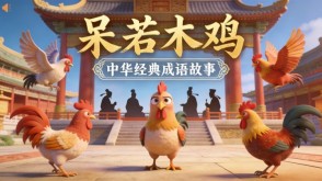 A-0154   《呆若木鸡》成语故事PPT模板