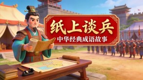 A-0160   《纸上谈兵》成语故事PPT模板