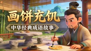 A-0161   《画饼充饥》成语故事PPT模板