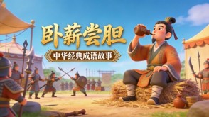 A-0164   《卧薪尝胆》成语故事PPT模板