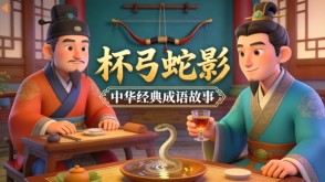 A-0165   《杯弓蛇影》成语故事PPT模板