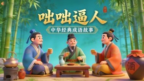 A-0166   《咄咄逼人》成语故事PPT模板