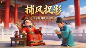 A-0179   《捕风捉影》成语故事PPT模板