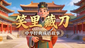 A-0182   《笑里藏刀》成语故事PPT模板
