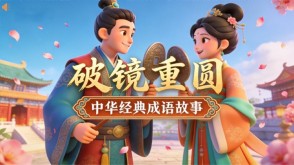 A-0184   《破镜重圆》成语故事PPT模板