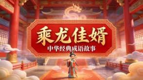 A-0187   《乘龙佳婿》成语故事PPT模板