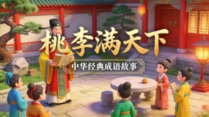 A-0188   《桃李满天下》成语故事PPT模板