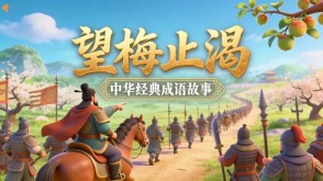 A-0196   《望梅止渴》成语故事PPT模板