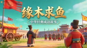 A-0199   《缘木求鱼》成语故事PPT模板