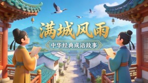 A-0203   《满城风雨》成语故事PPT模板