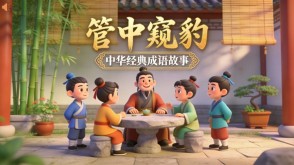 A-0206   《管中窥豹》成语故事PPT模板