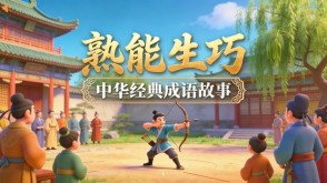 成语故事A-0210   《熟能生巧》成语故事PPT模板