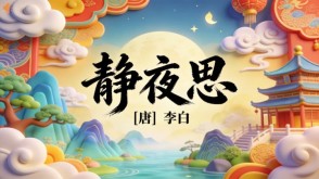 7-00014  《静夜思》古诗词PPT模板