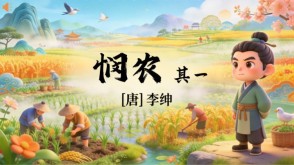 7-00017  《悯农》其一古诗词PPT模板