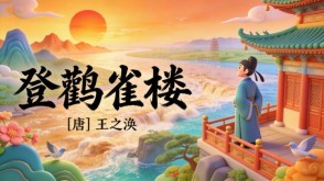 7-00030  《登鹳雀楼》古诗词PPT模板