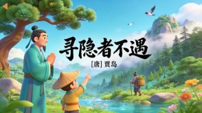 7-00031  《寻隐者不遇》古诗词PPT模板