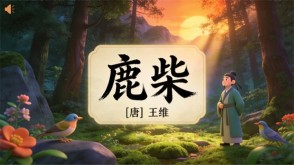 7-00046  《鹿柴》古诗词PPT模板