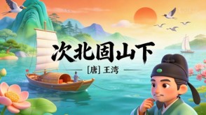 7-00056  《次北固山下》古诗词PPT模板