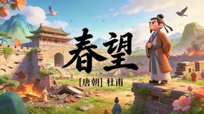 7-00065  《春望》古诗词PPT模板