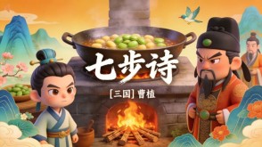 7-00095  《七步诗》古诗词PPT模板