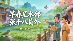 7-00113  《早春呈水部张十八员外》古诗词PPT模板